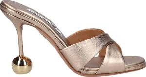 Aquazzura Heeled Mules Geel Dames
