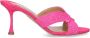 Aquazzura Rope Mule 75 Bast Sandalen Pink Dames - Thumbnail 1