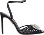 Aquazzura Pumps Crystal Margarita 105 Satin Black Dames - Thumbnail 1