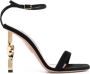 Aquazzura Zwarte Twist Hoge Hak Sandalen Black Dames - Thumbnail 1