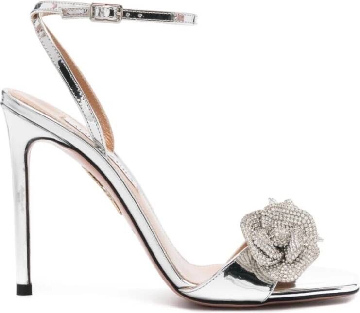 Aquazzura Kristal Orchidee Sandaal Gray Dames