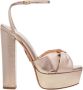 Aquazzura Metallic Leren Plateau Sandalen - Thumbnail 1