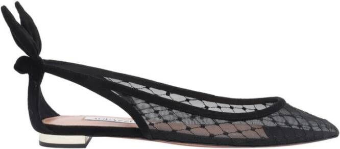 Aquazzura Net Ballet Bow Tie Schoenen