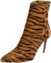 Aquazzura Pre-owned Fabric boots Brown Dames - Thumbnail 1