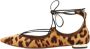 Aquazzura Pre-owned Fabric flats Brown Dames - Thumbnail 1