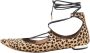 Aquazzura Pre-owned Fabric flats Brown Dames - Thumbnail 1