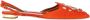 Aquazzura Pre-owned Fabric flats Orange Dames - Thumbnail 1