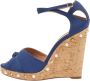 Aquazzura Pre-owned Fabric sandals Blue Dames - Thumbnail 1