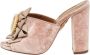 Aquazzura Pre-owned Fabric sandals Pink Dames - Thumbnail 1