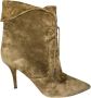 Aquazzura Pre-owned Leather boots Green Dames - Thumbnail 1