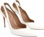 Aquazzura Pre-owned Leather heels White Dames - Thumbnail 1