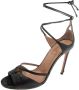 Aquazzura Pre-owned Leather sandals Black Dames - Thumbnail 1