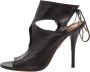 Aquazzura Pre-owned Leather sandals Black Dames - Thumbnail 1