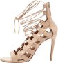 Aquazzura Pre-owned Leather sandals Pink Dames - Thumbnail 1