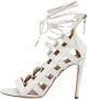 Aquazzura Pre-owned Leather sandals White Dames - Thumbnail 1