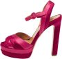 Aquazzura Pre-owned Satin sandals Pink Dames - Thumbnail 1