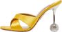 Aquazzura Pre-owned Satin sandals Yellow Dames - Thumbnail 1
