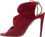 Aquazzura Pre-owned Suede boots Red Dames - Thumbnail 1