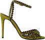 Aquazzura Pre-owned Suede heels Yellow Dames - Thumbnail 1