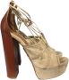 Aquazzura Pre-owned Suede sandals Beige Dames - Thumbnail 1