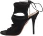 Aquazzura Pre-owned Suede sandals Black Dames - Thumbnail 1