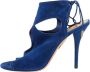 Aquazzura Pre-owned Suede sandals Blue Dames - Thumbnail 1