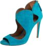 Aquazzura Pre-owned Suede sandals Blue Dames - Thumbnail 1