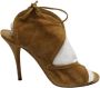 Aquazzura Pre-owned Suede sandals Brown Dames - Thumbnail 1