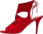 Aquazzura Pre-owned Suede sandals Red Dames - Thumbnail 1