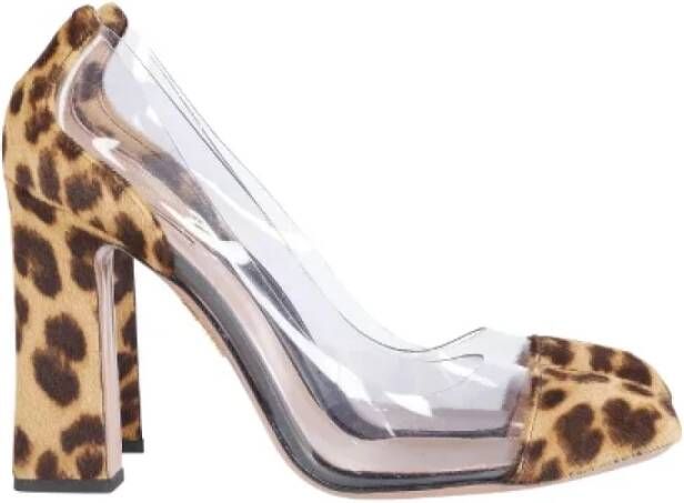 Aquazzura Pre-owned Wool heels Multicolor Dames