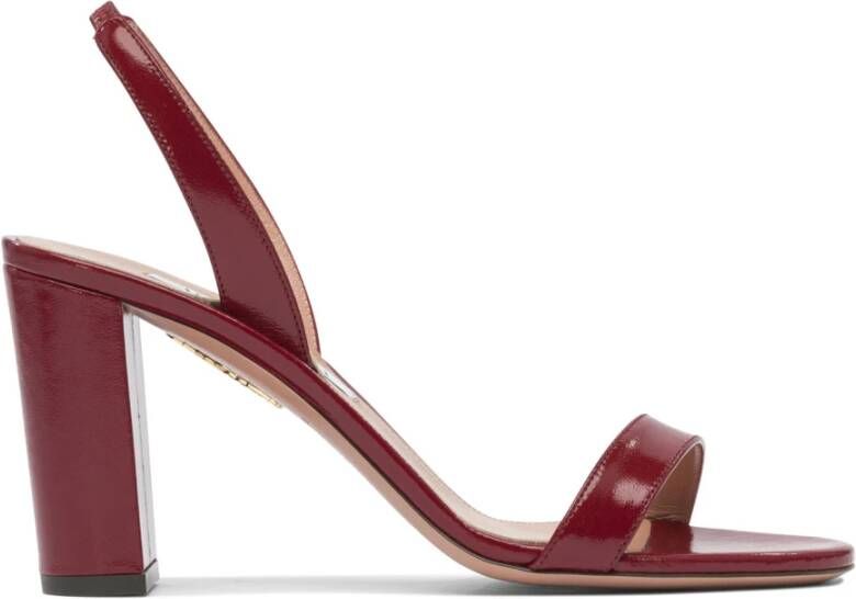 Aquazzura Rode Bloksandalen Stijlvolle Elegante Uitstapjes