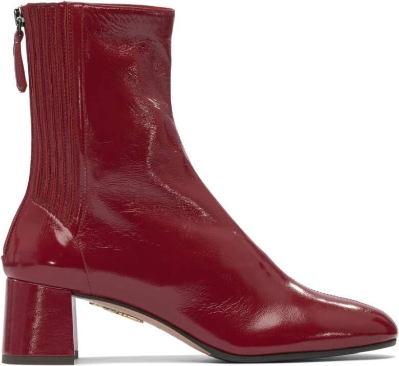 Aquazzura Rode enkellaarsjes voor vrouwen