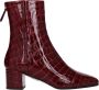 Aquazzura Rode Leren Enkellaarzen - Thumbnail 1
