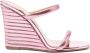 Aquazzura Roze Metallic Sleehak Sandalen Pink Dames - Thumbnail 1