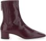 Aquazzura Bordeaux Leren Enkellaarzen Medium Hak - Thumbnail 1