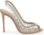 Aquazzura Sandalen Temptation Crystal 105 Sandal in beige - Thumbnail 1