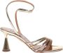 Aquazzura Spiegel-effect Leren Sandalen Yellow Dames - Thumbnail 1