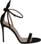 Aquazzura Zwarte Suède Stiletto Sandalen Black Dames - Thumbnail 1