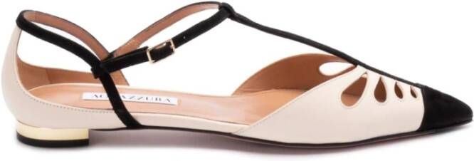 Aquazzura Witte Ballerina Schoenen voor Vrouwen