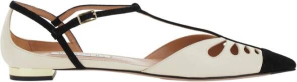 Aquazzura Witte balletschoenen met uitsparingen White Dames