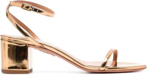 Aquazzura Zachte Gouden Sandaal 50 Geel Dames