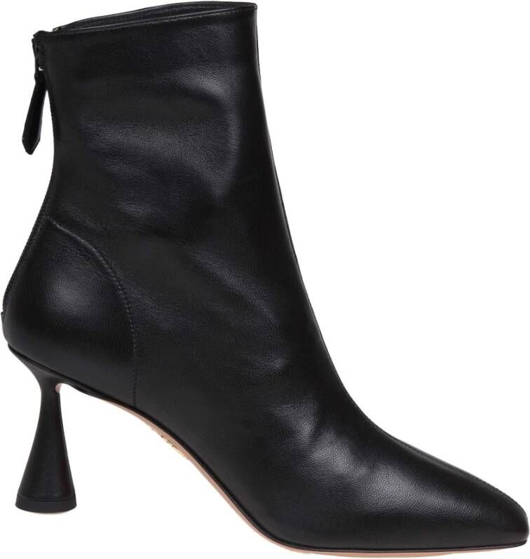 Aquazzura Zwart Leren Amore Bootie Black Dames