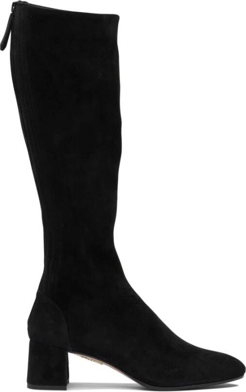 Aquazzura Zwarte enkellaarsjes voor vrouwen