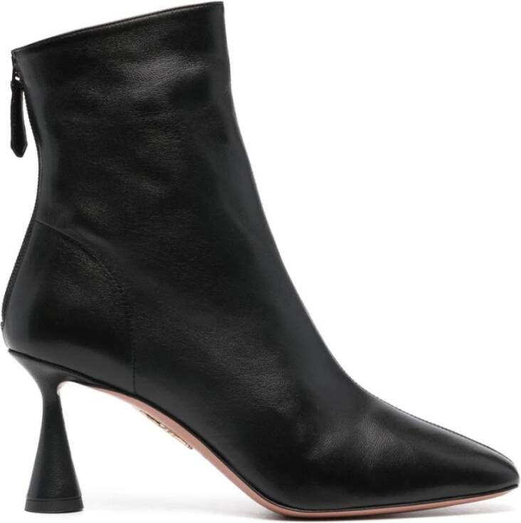 Aquazzura Zwarte enkellaarsjes voor vrouwen