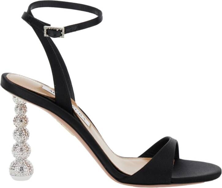 Aquazzura Zwarte hoge baby sandaal Black Dames