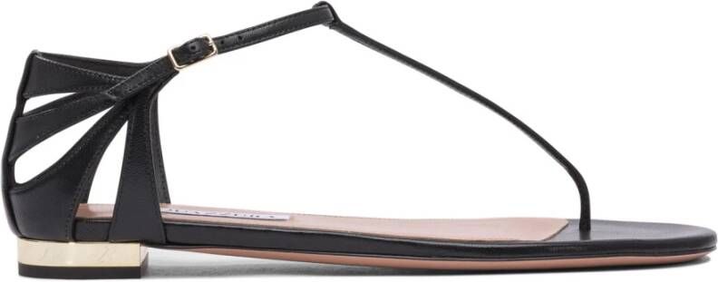 Aquazzura Zwarte Leren Sandalen voor Vrouwen