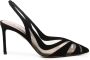 Aquazzura Zwarte Mesh Stiletto Hiel Pumps - Thumbnail 1