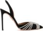 Aquazzura Zwarte Satijnen Gatsby Sling Pumps - Thumbnail 1