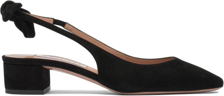 Aquazzura Zwarte Strik Hoge Hakken