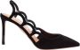 Aquazzura Zwarte Suède Décolleté Bootie Pomp - Thumbnail 1